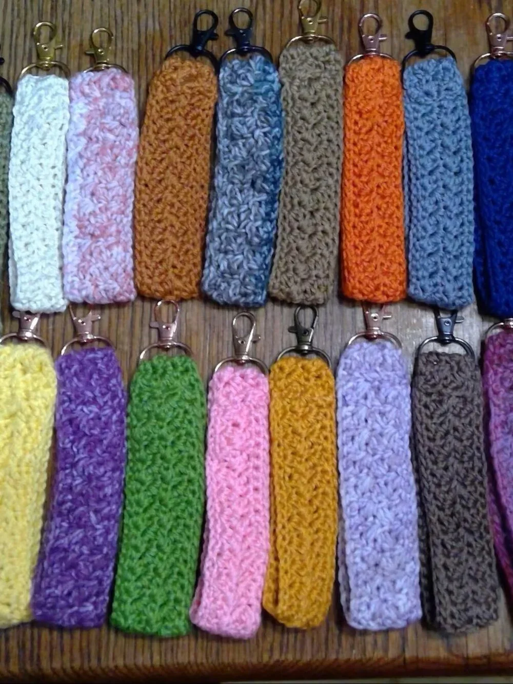 Extra sturdy hand crocheted wrist phone strap
